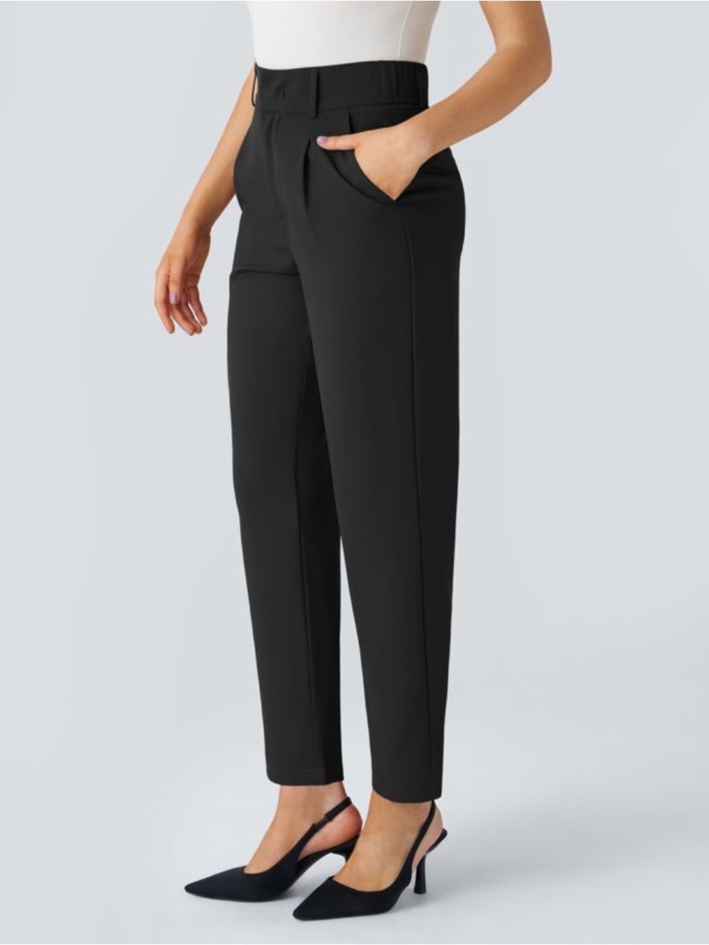 Halara NWT Flex Work Pant Black M Tall Career Athleisure Casual Stretch